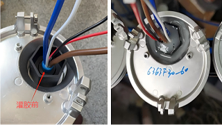 高强度环氧树脂AB胶多芯导线灌胶防水案例应用